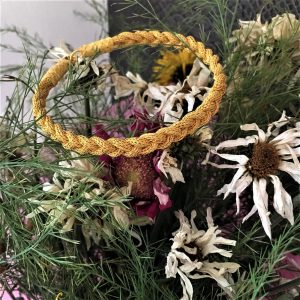 Altın Kaplama Burgu Gümüş Kazaziye Bileklik BL018