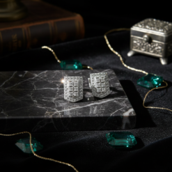 3 Sira Prenses Hasir Yuzuk Kupe Set 3