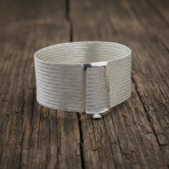 925 Ayar Gumus Trabzon Hasir Bilezik 1