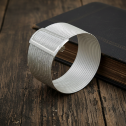 925 Ayar Gumus Trabzon Hasir Bilezik 6