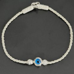 999 Ayar Gumus Kazaziye Bileklik Nazar Boncuklu 14