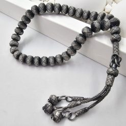 999 Ayar Gumus Kazaziye Tesbih 10mm Top 10