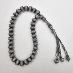 999 Ayar Gumus Kazaziye Tesbih 10mm Top 2