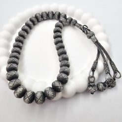 999 Ayar Gumus Kazaziye Tesbih 10mm Top 3