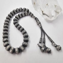999 Ayar Gumus Kazaziye Tesbih 10mm Top 7