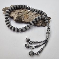 999 Ayar Gumus Kazaziye Tesbih 10mm Top 8