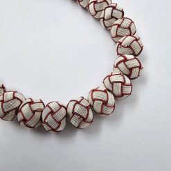 999 Ayar Gumus Kazaziye Tesbih Kirmizi Beyaz 10mm Top 8