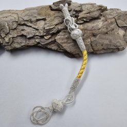999 Sterling Silver Kazaz Tassel Single White Love Knot 12