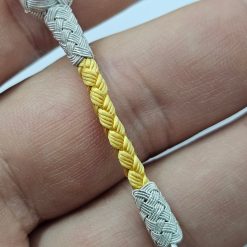999 Sterling Silver Kazaz Tassel Single White Love Knot 5