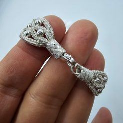 999K Silver Handmade Womens Bracelet 9