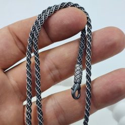 999K Silver Mens Chain Necklace 5