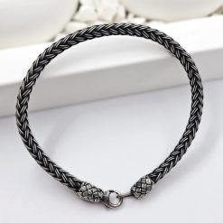 999K Silver MensWomens Celtic Knot Bracelet 2