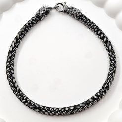 999K Silver MensWomens Celtic Knot Bracelet 4
