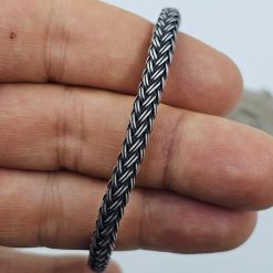 999K Silver MensWomens Celtic Knot Bracelet 5