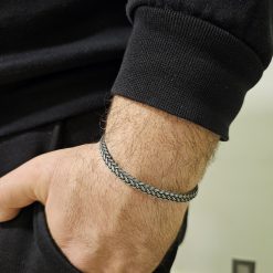 999K Silver MensWomens Celtic Knot Bracelet 7