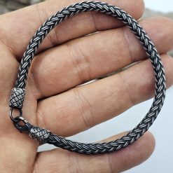 999K Silver MensWomens Celtic Knot Bracelet 8