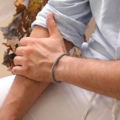 999K Silver MensWomens Celtic Knot Bracelet 9