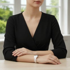 Beş Sıra Kalem İşlemeli Hasır Bileklik ve Küpe