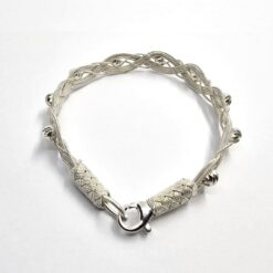 Dortlu Zincir Dorika 999K Gumus Bayan Bileklik 4