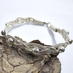 Dortlu Zincir Dorika 999K Gumus Bayan Bileklik 5