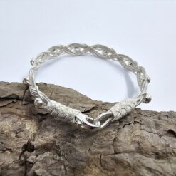 Dortlu Zincir Dorika 999K Gumus Bayan Bileklik 7