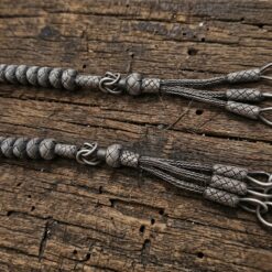 Eskitme Gri 25 Toplu Gumus Kazaziye Zaza Tesbih 12