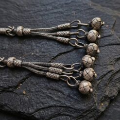 Eskitme Gri 25 Toplu Gumus Kazaziye Zaza Tesbih 13