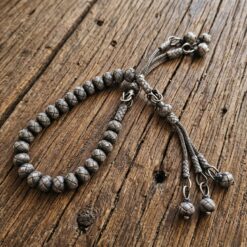 Eskitme Gri 25 Toplu Gumus Kazaziye Zaza Tesbih 4