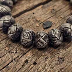 Eskitme Gri 25 Toplu Gumus Kazaziye Zaza Tesbih 5