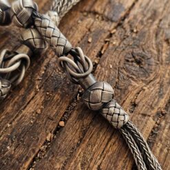 Eskitme Gri 25 Toplu Gumus Kazaziye Zaza Tesbih 8