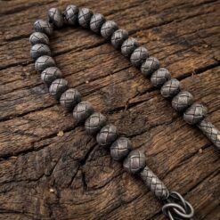 Eskitme Gri 25 Toplu Gumus Kazaziye Zaza Tesbih 9