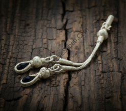 Gümüş Kazaz Püskül İkili Siyah Zümrüt Taşlı