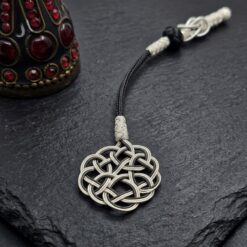 Gumus Kazaz Puskul Tekli Siyah Beyaz Askdugumu 11