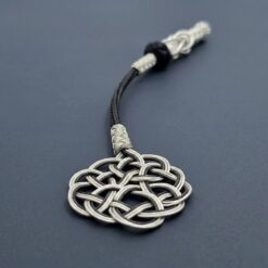 Gumus Kazaz Puskul Tekli Siyah Beyaz Askdugumu 12