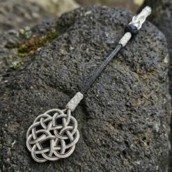 Gumus Kazaz Puskul Tekli Siyah Beyaz Askdugumu 14