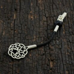 Gumus Kazaz Puskul Tekli Siyah Beyaz Askdugumu 3