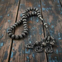 Gumus kazaz tespih oksit gri ask dugumu 6