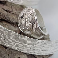 Hand Engraved Trabzon Silver Jewelry Set 10