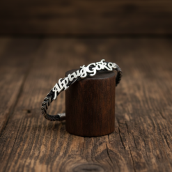 Isimli Kisisellestirilebilir Orgu Gumus Bileklik 999 Ayar 1