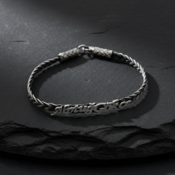 Isimli Kisisellestirilebilir Orgu Gumus Bileklik 999 Ayar 11