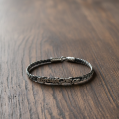 Isimli Kisisellestirilebilir Orgu Gumus Bileklik 999 Ayar 9