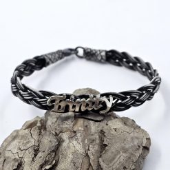 Mens Name Silver Bracelet 10