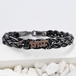 Mens Name Silver Bracelet 14