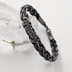 Mens Name Silver Bracelet 2