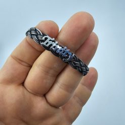 Mens Name Silver Bracelet 6