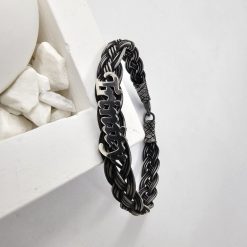 Mens Name Silver Bracelet 8