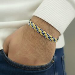 Sarı Lacivert Fenerbahçe Gümüş Bilekli-Takımına sahip çık