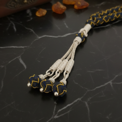 Sari Lacivert Gumus Kazaziye Tesbih 5