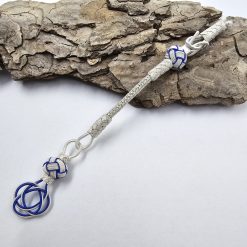 Silver Kazaz Tassel Single Blue White Color 4