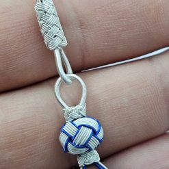 Silver Kazaz Tassel Single Blue White Color 7